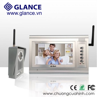 Chuông cửa có hình không dây ETE T709CW